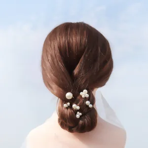 Schöne Silber Perle Kopfschmuck Haarschmuck Braut 2020 Legierung Hochzeit Brautaccessoires