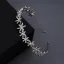 Enkla Silver Rhinestone Blomma Hair Hoop Brud Huvudbonad 2020 Metall Hårsmycken Bröllop Tillbehör