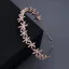 Enkla Silver Rhinestone Blomma Hair Hoop Brud Huvudbonad 2020 Metall Hårsmycken Bröllop Tillbehör