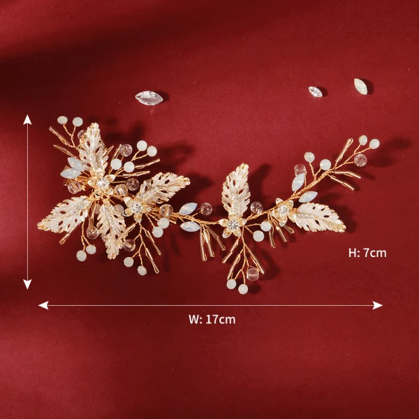 Chic / Beautiful Gold Headpieces Wedding Accessories 2020 Alloy Crystal Rhinestone Bridal Hair Accessories