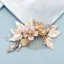 Chic / Beautiful Gold Hair Comb Wedding Accessories 2020 Alloy Crystal Rhinestone Bridal Hair Accessories