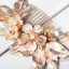 Chic / Beautiful Gold Hair Comb Wedding Accessories 2020 Alloy Crystal Rhinestone Bridal Hair Accessories