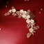 Charming Gold Bridal Hair Accessories 2020 Alloy Flower Beading Crystal Headpieces Wedding Accessories
