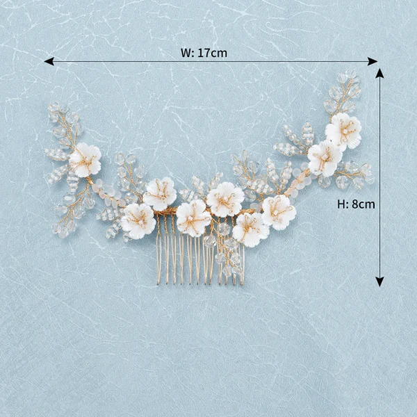 Charming Gold Bridal Hair Accessories 2020 Alloy Flower Beading Crystal Headpieces Wedding Accessories