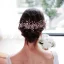 Elegante Roos Goud Haaraccessoires Bruids Haaraccessoires 2020 Legering Blad Rhinestone Huwelijk Accessoires