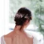 Elegante Roos Goud Haaraccessoires Bruids Haaraccessoires 2020 Legering Blad Rhinestone Huwelijk Accessoires
