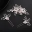 Elegante Roos Goud Haaraccessoires Bruids Haaraccessoires 2020 Legering Blad Rhinestone Huwelijk Accessoires