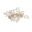 Elegante Roos Goud Haaraccessoires Bruids Haaraccessoires 2020 Legering Blad Rhinestone Huwelijk Accessoires