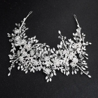 Charming Silver Hair Hoop Headpieces 2020 Alloy Crystal Rhinestone Bridal Hair Accessories