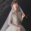 Vintage / Retro White Bridal Wedding Dresses 2020 Ball Gown V-Neck Long Sleeve Beading Glitter Tulle Sequins Cathedral Train Ruffle