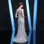 Haut de Gamme Transparentes Robe De Soirée 2020 Trompette / Sirène Encolure Dégagée Sans Manches Perlage Paillettes Faux Diamant Train De Balayage Volants Robe De Ceremonie
