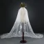 Élégant Blanche 2017 Mariage Tulle Appliques Brodé Voile De Mariée
