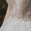 Vintage / Originale Ivoire Jardin / Extérieur Robe De Mariée 2020 Robe Boule Transparentes Col Haut Sans Manches Dos Nu Appliques Paillettes Perlage Longue Volants