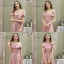 Affordable Blushing Pink Bridesmaid Dresses 2020 A-Line / Princess Short Sleeve Sash Split Front Ankle Length