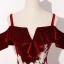 Chic / Beautiful Blushing Pink Burgundy Prom Dresses 2020 Ball Gown Shoulders Short Sleeve Appliques Lace Floor-Length / Long Ruffle Backless Formal Dresses