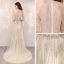 Haute Basse Champagne Transparentes Robe De Cocktail 2020 Princesse Encolure Dégagée Sans Manches Fait main Perlage Asymétrique Volants Robe De Ceremonie