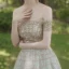 Best Gold Prom Dresses 2020 Ball Gown Off-The-Shoulder Short Sleeve Rhinestone Beading Floor-Length / Long Ruffle Backless Formal Dresses
