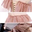 Fine Perle Rosa Brudepikekjoler 2020 Prinsesse Ryggløse Beading Glitter Tyll Lange Buste