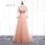 Fine Perle Rosa Brudepikekjoler 2020 Prinsesse Ryggløse Sash Beading Glitter Tyll Lange Buste