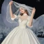 Vintage / Originale Ivoire Satin La Mariée Robe De Mariée 2020 Robe Boule Transparentes Col Haut 1/2 Manches Dos Nu Cathedral Train Volants