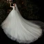 Chic / Belle Ivoire La Mariée Robe De Mariée 2020 Empire V-Cou Manches Courtes Dos Nu Perlage Paillettes Cathedral Train Volants