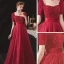 Élégant Bordeaux De Fiançailles Robe De Bal 2020 Princesse Encolure Carrée Manches Courtes Ceinture Perlage Glitter Tulle Longue Volants Dos Nu Robe De Ceremonie