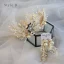 Charmant Doré Bijoux Mariage 2020 Alliage Perle Tiare Gland Boucles D'Oreilles Accessoire Cheveux Mariage