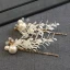 Charmant Doré Bijoux Mariage 2020 Alliage Perle Tiare Gland Boucles D'Oreilles Accessoire Cheveux Mariage