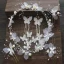 Flower Fairy Ivory Silk Flower Bridal Jewelry 2020 Butterfly Beading Earrings Headbands Bridal Hair Accessories