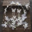 Flower Fairy Ivory Silk Flower Bridal Jewelry 2020 Butterfly Beading Earrings Headbands Bridal Hair Accessories