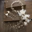 Elegant Ivory Silk Flower Headbands Bridal Hair Accessories 2020 Alloy Pearl Earrings Headpieces Bridal Jewelry