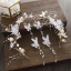 Fée Des Fleurs Doré Cerceau de cheveux Accessoire Cheveux Mariage 2020 Alliage Papillon Fleur De Soie Perlage Perle Boucles D'Oreilles Accessoire Cheveux Bijoux Mariage
