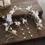 Fée Des Fleurs Doré Cerceau de cheveux Accessoire Cheveux Mariage 2020 Alliage Papillon Fleur De Soie Perlage Perle Boucles D'Oreilles Accessoire Cheveux Bijoux Mariage