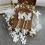 Fée Des Fleurs Doré Cerceau de cheveux Accessoire Cheveux Mariage 2020 Alliage Papillon Fleur De Soie Perlage Perle Boucles D'Oreilles Accessoire Cheveux Bijoux Mariage