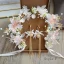 Flower Fairy Ivory Hair Hoop Bridal Hair Accessories 2020 Alloy Silk Flower Tassel Earrings Beading Headpieces Bridal Jewelry