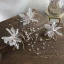 Elegant Ivory Earrings Necklace Headbands Bridal Jewelry 2020 Alloy Silk Flower Pearl Rhinestone Crystal Headpieces Bridal Hair Accessories