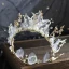 Charmig Guld Brudsmycken 2020 Legering siden Blomma Pärla Rhinestone Halsband Örhängen Tiara Brud Huvudbonad