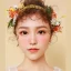 Amazing / Unique Orange Headbands Flower Bridal Hair Accessories 2020 Earrings Headpieces Accessories
