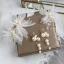 Schöne Ivory / Creme Seidenblume Brautschmuck 2020 Legierung Perle Kristall Ohrringe Kopfschmuck Hochzeit Brautaccessoires