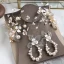 Chic / Beautiful Gold Headpieces Earrings Bridal Jewelry 2020 Alloy Beading Pearl Wedding Accessories