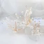 Schöne Gold Diadem Ohrringe Brautschmuck 2020 Legierung Perle Strass Seidenblume Hochzeit Brautaccessoires