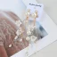 Schöne Gold Diadem Ohrringe Brautschmuck 2020 Legierung Perle Strass Seidenblume Hochzeit Brautaccessoires