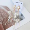 Chic / Beautiful Gold Tiara Earrings Bridal Jewelry 2020 Alloy Pearl Rhinestone Silk Flower Wedding Accessories