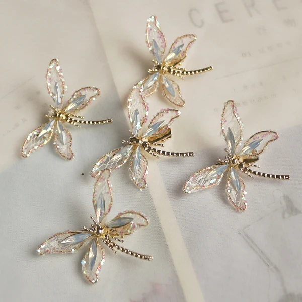 Unieke Goud Vlinder Haaraccessoires Bruids Haaraccessoires 2020 Legering Kristal Huwelijk Accessoires