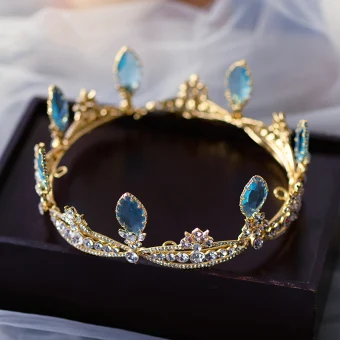 Charming Gold Tiara Bridal Hair Accessories 2020 Alloy Rhinestone Wedding Accessories