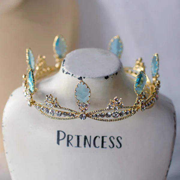 Charming Gold Tiara Bridal Hair Accessories 2020 Alloy Rhinestone Wedding Accessories