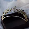 Elegant Gold Tiara Bridal Hair Accessories 2020 Alloy Rhinestone Wedding Accessories