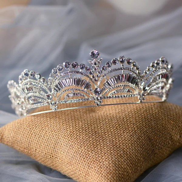 Classique Argenté Tiare Accessoire Cheveux Mariage 2020 Alliage Faux Diamant Mariage Accessorize