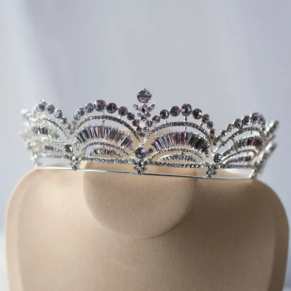 Classique Argenté Tiare Accessoire Cheveux Mariage 2020 Alliage Faux Diamant Mariage Accessorize
