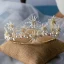High-end Gull Øredobber Tiara Brudesmykker 2020 Legering Beading Perle Bryllup Tilbehør
